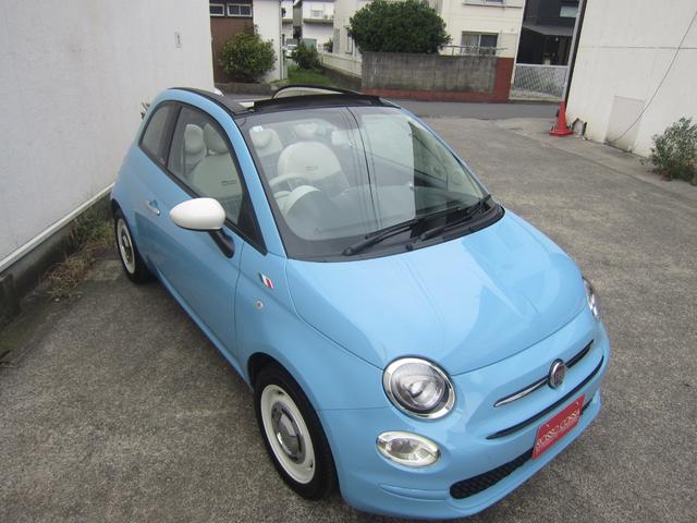 ５００Ｃ チエーロブル　日本限定５０台！　１オーナー　右ハンドル　５ＡＴ　フル装備　電動オープン　ＥＴＣ　純正オーディオ　社外１５インチアルミホイール（純正ホイールあり）　ヒルホールド（64枚目）