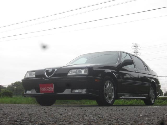 アルファ１６４ Ｓ　１６４Ｓ（１６４ＱＶＵＳ仕様）　新車並行車　左ハンドル　５Ｆマニュアル　レザーシート　純正１５インチＡＷ　集中ロック　リモコンキー　ＡＮＳＡリアサイレンサー（デュアル）　当社販売・整備車両（2枚目）
