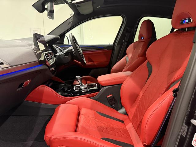 X4 M コンペティション セレクトパッケージ カーボンインテリア サンルーフ ステアリングヒーター 赤レザー ハーマンカードン シートエアコン シートヒーター 360度カメラ アクティブクルーズコントロール LEDヘッドライト(15枚目)