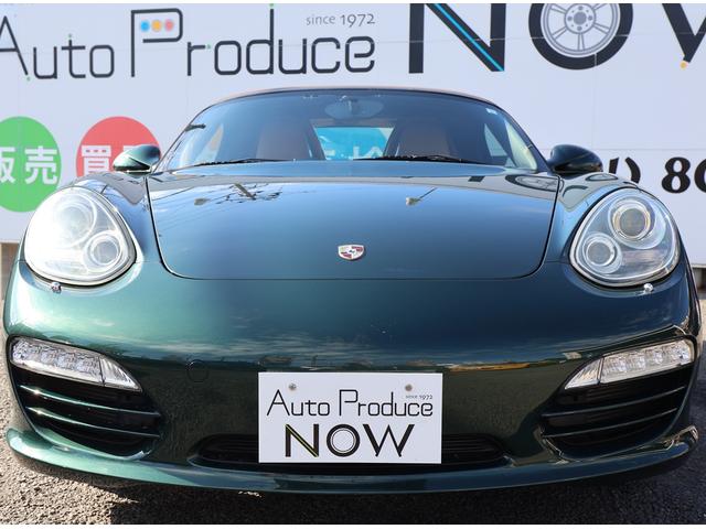 ボクスター ボクスター　ボクスター（２名）／ＰＤＫ／スポーツクロノパッケージ／ベージュ内装／ブラウン幌／レーシンググリーン／ＢＯＳＥサラウンド／純正ナビ／バックカメラ／純正１８インチＡＷ／シートヒーター／禁煙車（6枚目）