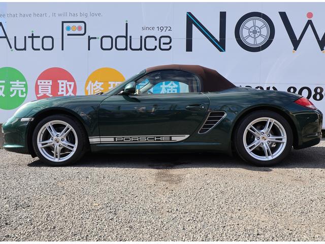 ボクスター ボクスター　ボクスター（２名）／ＰＤＫ／スポーツクロノパッケージ／ベージュ内装／ブラウン幌／レーシンググリーン／ＢＯＳＥサラウンド／純正ナビ／バックカメラ／純正１８インチＡＷ／シートヒーター／禁煙車（12枚目）