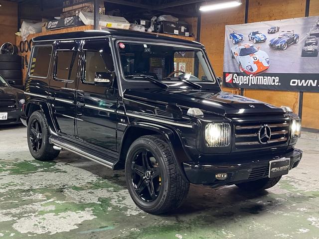 Ｇ５５　ＡＭＧロング　後期５０７ＰＳ　黒レザー　パナソニック１０インチフローナビ　地デジ　Ｖ８コンプレッサー　正規ディーラー車(5枚目)