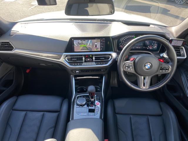 Ｍ３ Ｍ３セダン　コンペティション　【正規認定中古車】【全国正規ディーラー保証付／２年・走行距離無制限】黒革電動シート　トップビューカメラ　純正前後ドラレコ　レーザーライト　カーボンスポイラー　ＡＣＣ　ハーマンカードン　カーボントリム（2枚目）