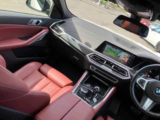 Ｘ６ ｘＤｒｉｖｅ　３５ｄ　Ｍスポーツ　【正規認定中古車】【全国正規ディーラー保証付／２年・走行距離無制限】レッドレザースポーツパワーシート　ソートヒーター　パノラマサンルーフ　トップビュー　全方位ＰＤＣ　アダプティブＭサスペンション（38枚目）