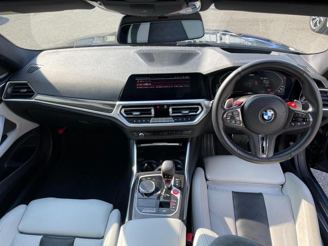M4 M4クーペ コンペティション 【正規認定中古車】【全国正規ディーラー保証付/2年・走行距離無制限】19AW harman/kardon トップビュー 白灰革スポーツPシート シートヒーター シートベンチレーション HUD ACC(4枚目)