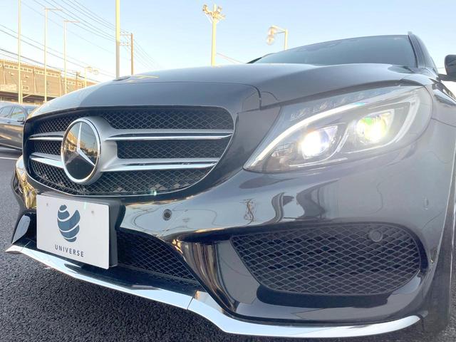 Ｃクラスステーションワゴン Ｃ２００　ステーションワゴン　スポーツ　レーダーセーフティＰＫＧ　黒革シート　純正ナビＴＶ　バックカメラ　パワーシート　シートヒーター　パークトロニック　パワーバックドア　アダプティブハイビームアシスト　純正１８インチＡＷ　ＥＴＣ　禁煙車（13枚目）