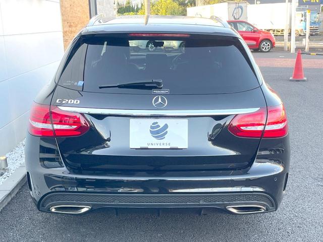 Ｃクラスステーションワゴン Ｃ２００　ステーションワゴン　スポーツ　レーダーセーフティＰＫＧ　黒革シート　純正ナビＴＶ　バックカメラ　パワーシート　シートヒーター　パークトロニック　パワーバックドア　アダプティブハイビームアシスト　純正１８インチＡＷ　ＥＴＣ　禁煙車（16枚目）