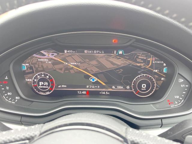 Ａ５スポーツバック ４０ＴＦＳＩスポーツ　ＳラインＰＫＧ　シートヒーター　純正ナビＴＶ　３６０度カメラ　マトリクスＬＥＤヘッドランプ　バーチャルコックピット　アダプティブクルコン　メモリー付パワーシート　純正１８インチＡＷ　ＥＴＣ　禁煙車（6枚目）