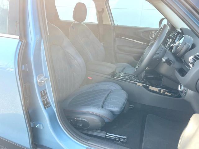 MINI クーパーD クラブマン 格子ステッチ入革シートセット LEDヘッド/フロントフォグランプ 純正ナビ パワーシート シートヒーター アダプティブクルーズコントロール 純正17インチAW コンフォートアクセス ETC 禁煙車(9枚目)