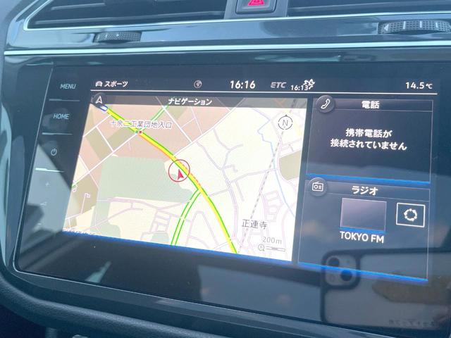 ティグアン ＴＤＩ　４モーション　ハイライン　サンルーフ　ＤＣＣパッケージ　レザーシートＰＫＧ　ＡＰＰＬＥＣＡＲＰＬＡＹ　純正ナビＴＶ　３６０度カメラ　スマートエントリー　シートヒーター　アダプティブクルコン　ブラインドスポットアシスト　禁煙車（5枚目）
