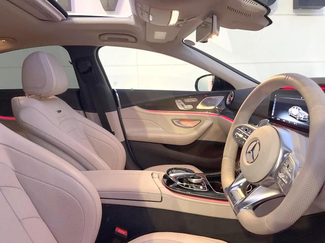 ＣＬＳクラス ＣＬＳ５３　４マチック＋　ガラススライディングルーフ　純正ナビＴＶ　Ｂｕｒｍｅｓｔｅｒ　レーダーセーフティＰＫＧ　白革シート　パワーシート　全席シートヒーター　ベンチレーター　純正２０インチＡＷ　ＬＥＤヘッド　ＥＴＣ　禁煙車（9枚目）