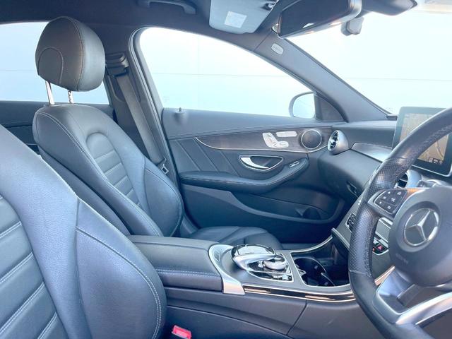 Cクラス C200アバンギャルド AMGライン レザーエクスクルーシブPKG レーダーセーフティPKG 純正ナビTV リアビューカメラ キーレスゴー パワーシート LEDヘッドライト ハイビームアシスト 純正18インチアルミ ETC 禁煙車(9枚目)