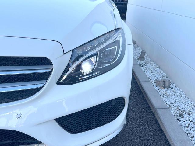 Cクラス C200アバンギャルド AMGライン レザーエクスクルーシブPKG レーダーセーフティPKG 純正ナビTV リアビューカメラ キーレスゴー パワーシート LEDヘッドライト ハイビームアシスト 純正18インチアルミ ETC 禁煙車(13枚目)