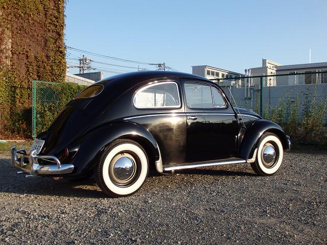 ビートル オーバル 空冷VW 1957年式 TYPE-1 OVAL 純正ステアリング 純正ホイール&キャップ  ファイヤストーンホワイトリボン 純正ボディモール  純正バンパー  純正リアクオーターポップアップウインドウ(5枚目)