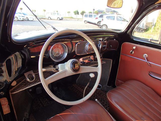 ビートル オーバル 空冷VW 1957年式 TYPE-1 OVAL 純正ステアリング 純正ホイール&キャップ  ファイヤストーンホワイトリボン 純正ボディモール  純正バンパー  純正リアクオーターポップアップウインドウ(10枚目)