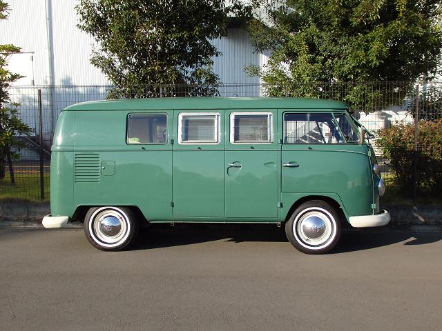 タイプII 　フロントサファリウインドウ　　サイドキャンパーウインドウ　　　ストックハイト　　純正ホイール　ホワイトリボンタイヤ（7枚目）