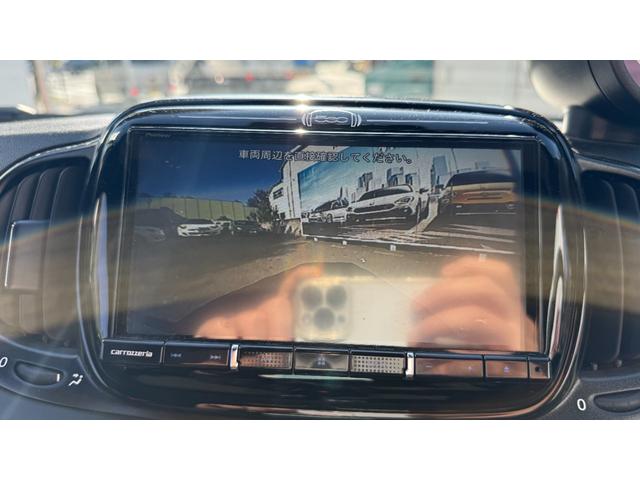 アバルト595C F595C ワンオーナー 禁煙車 カブリオレ マニュアルミッション 専用17インチホイール リアパーキングセンサー オートライト オートワイパー レコードモンツァマフラー バックカメラ フォグライト 2DNNナビ(10枚目)