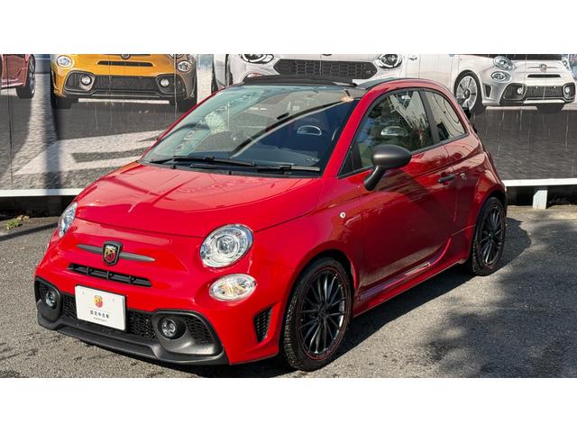 アバルト595C F595C ワンオーナー 禁煙車 カブリオレ マニュアルミッション 専用17インチホイール リアパーキングセンサー オートライト オートワイパー レコードモンツァマフラー バックカメラ フォグライト 2DNNナビ(23枚目)