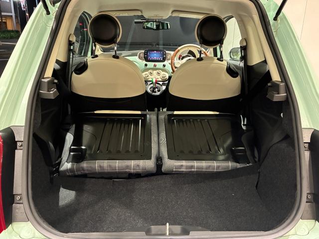 500 1.2 ポップ ETC ドラレコ前後 ワンオーナー 禁煙 正規認定中古車 弊社ユーザー仕入車両 チェック柄ファブリックシート AppleCarPlay&AndroidAuto対応オーディオ 本革巻きステアリング(46枚目)