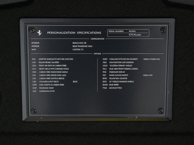 GTC4ルッソ 6.3 4WD 左ハンドル リフター パノラミックルーフ フェラーリ認定中古車 メーカー保証付 フェラーリ・ロードサイドアシスタンス Ferrari Approved(33枚目)
