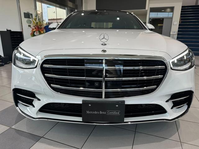 Ｓクラス Ｓ４５０ｄ　４マチック　ＡＭＧラインパッケージ　（ＩＳＧ搭載モデル）　ディーゼルターボ　４ＷＤ　ＭＰ２０２４０２　有償色／ベーシックＰ／ドライバーズＰ／レザー　認定中古車　オートマチックハイビーム　エアサスペンション　ＥＴＣ　電動シート（2枚目）