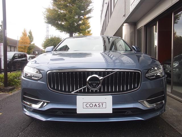 S90 T6 AWD インスクリプション ガラスサンルーフ ファインナッパレザー シートヒーター ベンチレーション ステアリングヒーター マッサージ機能 B&Wプレミアムオーディオ 9インチナビ TV 360カメラ ドラレコ レーダー(4枚目)