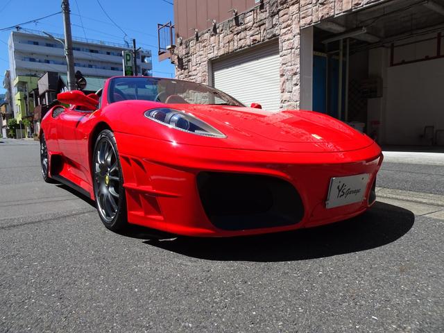 Ｆ４３０スパイダー Ｆ１　正規ディーラー車・ＡＳＩエアロボディキット・ＡＳＩ＆ＩＴＯレーシングコラボエキゾースト可変・カーボンブレーキ・レッドキャリパー・カーボンステアリング・ＢＢＳ１９インチＡＷ・ＯＰＳシートクラッチ６０％（2枚目）