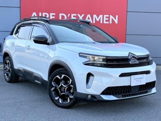 Ｃ５エアクロス シャインパック　ブルーＨＤｉ　弊社下取り車　認定中古車　ワンオナ　電動革シート　ＳＲ　ＥＴＣ　ＦＲドラレコ　ＬＥＤ　ナビ　フットテールゲート　ワイヤレスチャージャー　Ｐセンサー　クルコン　スマキー　１８ＡＷ　フォグ　ルーフレール（3枚目）