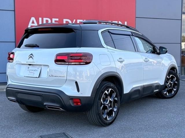 Ｃ５エアクロス シャインパック　ブルーＨＤｉ　弊社下取り車　認定中古車　ワンオナ　電動革シート　ＳＲ　ＥＴＣ　ＦＲドラレコ　ＬＥＤ　ナビ　フットテールゲート　ワイヤレスチャージャー　Ｐセンサー　クルコン　スマキー　１８ＡＷ　フォグ　ルーフレール（4枚目）