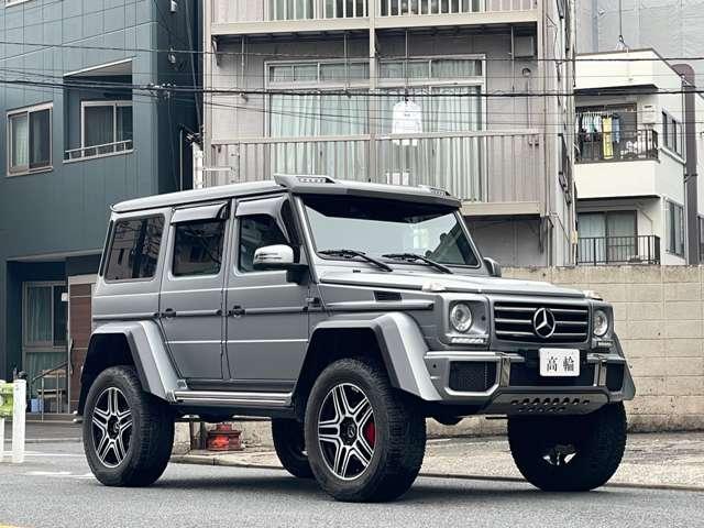 Gクラス G550 4×4 スクエアード 正規D車 4WD 受注生産モデル OP外装色 デジーノマグノプラチナムマット カーボン製オーバーフェンダー ツインサスペンション ドア開閉連動電動サイドステップ 360度カメラ(49枚目)