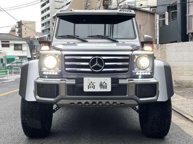 Gクラス G550 4×4 スクエアード 正規D車 4WD 受注生産モデル OP外装色 デジーノマグノプラチナムマット カーボン製オーバーフェンダー ツインサスペンション ドア開閉連動電動サイドステップ 360度カメラ(52枚目)