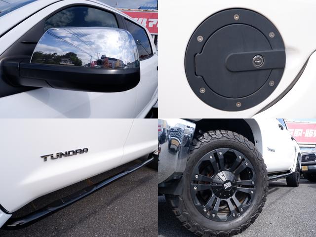 タンドラ クルーマックス　ＳＲ５　４ＷＤ　ベンチシート＆コラムシフト　ブラックレザー内装　リフトアップ　ボディ同色オーバーフェンダー　ＬＥＥＲハードトノカバー　ベッドライナー　カロッツェリアナビ　バックカメラ　ＥＴＣ（7枚目）