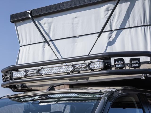 ハイラックス Ｚ　ＦＴポーター１２５　元デモカー販売　オーバーランドスタイル　８ナンバーキャンピング登録　荷台ＬＩＮＥ－Ｘ　ＬＥＤライトバーソーラー有り電源システム　ＯＭＥ　ＢＰ－５１ショック　オプカン　各カメラ（13枚目）