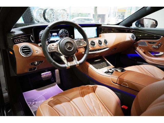 Ｓクラス Ｓ６３　４マチック＋　クーペ　ＢＣＦｏｒｇｅｄ２２インチ鍛造ホイール　後期型　左ハンドル　ダイナミックパッケージ　ブラウンレザーインテリア　パノラマガラスルーフ　ベンチレーションシート（17枚目）