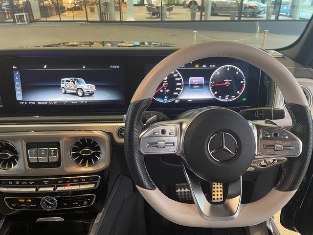 Ｇクラス Ｇ４００ｄ　ＡＭＧライン　弊社下取／ＡＭＧライン／Ｇマニュファクトゥーアプログラム／ラグジュアリーＰ／メモリー付きパワーシート／純正ドラレコ前後／ダブルエアコン／ベンチレーター／白内装／パノラマサンルーフ／本革シート／記録簿／（7枚目）