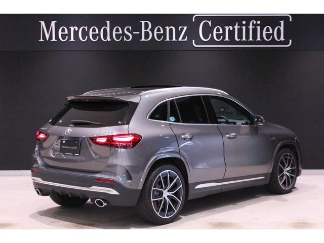 GLAクラス GLA35 4マチック AMGパフォーマンスパッケージ/アドバンスドパッケージ/弊社デモカー/パノラミックスライディングルーフ/ヘッドアップディスプレイ/360°カメラ/ブルメスター/本革レッドシート/純正ドライブレコーダー(4枚目)