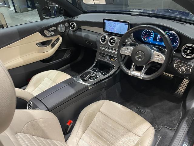 Ｃクラス Ｃ４３　４マチック　カブリオレ　弊社下取り／本革シート／オートハイビーム／ＬＥＤ／キーレス／本革シート／シートヒーター／ワイヤレスチャージング／純正ドラレコ前／電動シート（メモリ付）／整備記録簿付き／禁煙車／ワンオーナー／ＨＵＤ（12枚目）