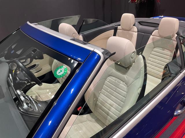 Ｃクラス Ｃ４３　４マチック　カブリオレ　弊社下取り／本革シート／オートハイビーム／ＬＥＤ／キーレス／本革シート／シートヒーター／ワイヤレスチャージング／純正ドラレコ前／電動シート（メモリ付）／整備記録簿付き／禁煙車／ワンオーナー／ＨＵＤ（30枚目）