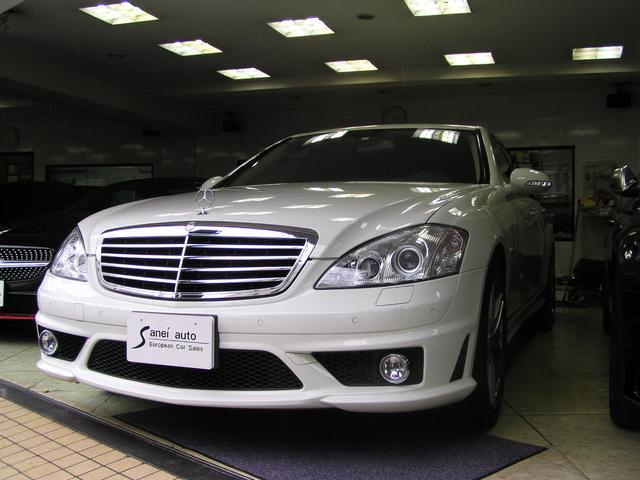 S63 AMGロング サンルーフ 黒革 純正ナビ 禁煙車(7枚目)