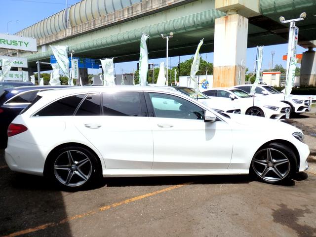 Ｃクラスステーションワゴン Ｃ２００　ステーションワゴン　スポーツ本革仕様　１オーナー車　ＡＭＧ１８インチＡＷ　ＡＭＧフルエアロ　ブラックレザーインテリア　Ｂカメラ　ヘッドアップディスプレイ　ＬＥＤヘッドライト　レーダーセーフティＰＫＧ　パワーバックドア　ドラレコ（20枚目）
