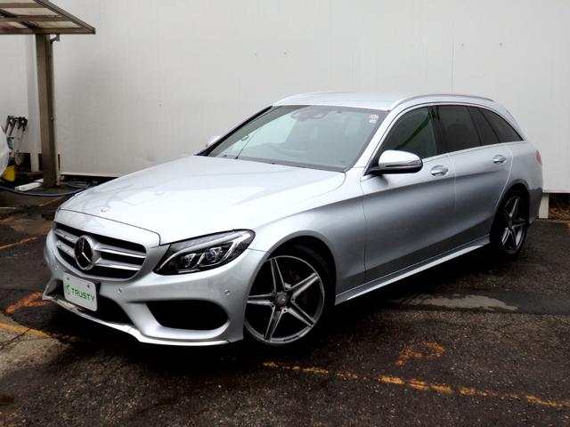 Cクラスステーションワゴン C220d ステーションワゴン スポーツ本革仕様 AMG18AW AMGフルエアロ ブラックレザー HDDナビ フルセグTV USB BTオーディオ Bカメラ ヘッドアップディスプレイ PTS ドラレコ ETC パワーリアゲート パドルシフト(13枚目)