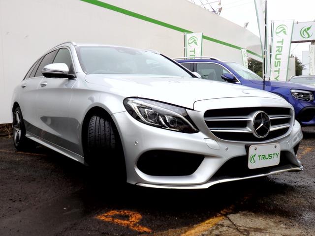 Cクラスステーションワゴン C220d ステーションワゴン スポーツ本革仕様 AMG18AW AMGフルエアロ ブラックレザー HDDナビ フルセグTV USB BTオーディオ Bカメラ ヘッドアップディスプレイ PTS ドラレコ ETC パワーリアゲート パドルシフト(18枚目)