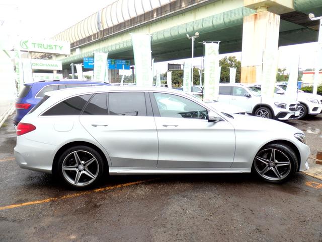 Cクラスステーションワゴン C220d ステーションワゴン スポーツ本革仕様 AMG18AW AMGフルエアロ ブラックレザー HDDナビ フルセグTV USB BTオーディオ Bカメラ ヘッドアップディスプレイ PTS ドラレコ ETC パワーリアゲート パドルシフト(19枚目)