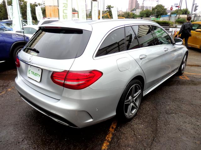 Cクラスステーションワゴン C220d ステーションワゴン スポーツ本革仕様 AMG18AW AMGフルエアロ ブラックレザー HDDナビ フルセグTV USB BTオーディオ Bカメラ ヘッドアップディスプレイ PTS ドラレコ ETC パワーリアゲート パドルシフト(20枚目)