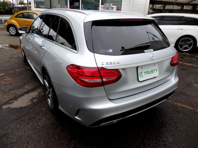Cクラスステーションワゴン C220d ステーションワゴン スポーツ本革仕様 AMG18AW AMGフルエアロ ブラックレザー HDDナビ フルセグTV USB BTオーディオ Bカメラ ヘッドアップディスプレイ PTS ドラレコ ETC パワーリアゲート パドルシフト(24枚目)
