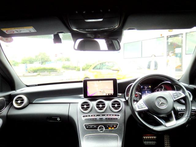 Cクラスステーションワゴン C220d ステーションワゴン スポーツ本革仕様 AMG18AW AMGフルエアロ ブラックレザー HDDナビ フルセグTV USB BTオーディオ Bカメラ ヘッドアップディスプレイ PTS ドラレコ ETC パワーリアゲート パドルシフト(37枚目)