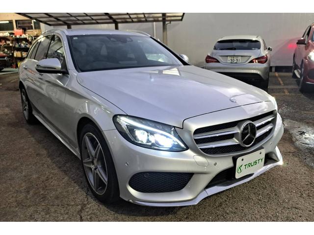 Cクラスステーションワゴン C200 ステーションワゴン スポーツ本革仕様 1オーナー車 AMG18AW AMGフルエアロ ブラックレザーインテリア HDDナビ フルセグTV Bカメラ LEDヘッドライト レーダーセーフティPKG パワーバックドア パドルシフト マルチステア(15枚目)