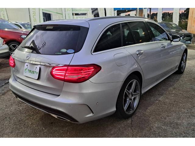 Cクラスステーションワゴン C200 ステーションワゴン スポーツ本革仕様 1オーナー車 AMG18AW AMGフルエアロ ブラックレザーインテリア HDDナビ フルセグTV Bカメラ LEDヘッドライト レーダーセーフティPKG パワーバックドア パドルシフト マルチステア(18枚目)