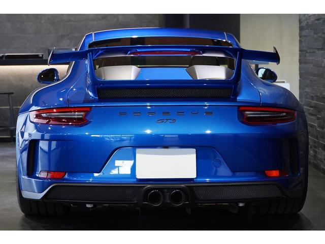 ９１１ ９１１ＧＴ３　４．０　６ＭＴ　後期　スポーツクロノＰＫＧ　サファイアブルーメタリック　スポーツエグゾースト　フロントリフト　ＰＤＬＳ付きＬＥＤヘッドライト　２０ＡＷ（13枚目）