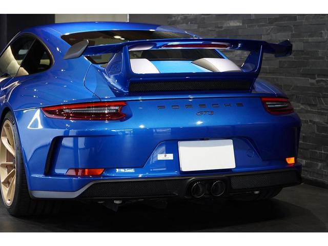 ９１１ ９１１ＧＴ３　４．０　６ＭＴ　後期　スポーツクロノＰＫＧ　サファイアブルーメタリック　スポーツエグゾースト　フロントリフト　ＰＤＬＳ付きＬＥＤヘッドライト　２０ＡＷ（15枚目）